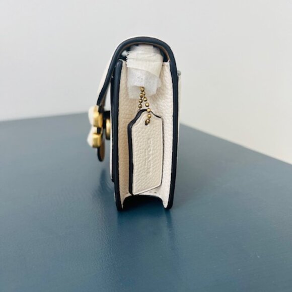 BRAND NEW WITH TAGS : Coach Tabby Crossbody Wristlet - Brass/Chalk - Picture 10 of 16